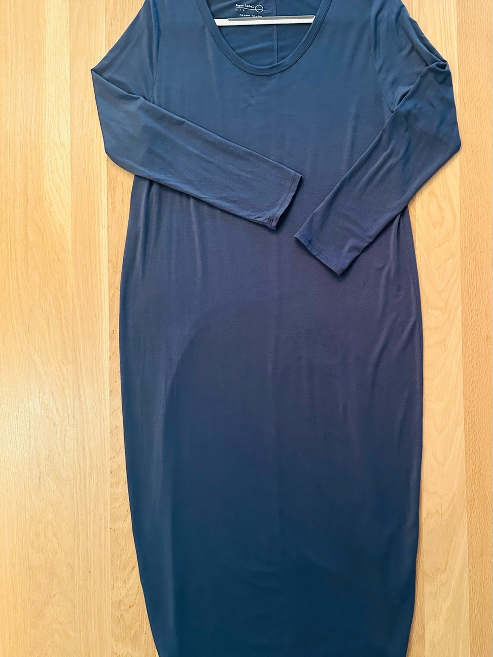 Canadian Brand Paper Label (Women Owned) Long Lounge dress, deep blue, L